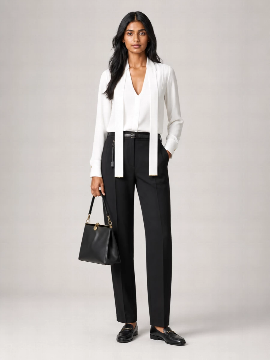 Elisabetta Franchi High-Rise Wide-Leg Tailored Trousers