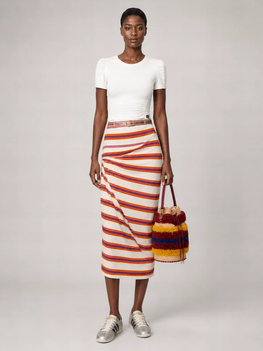 Paco Rabanne Paco Bucket Raffia Shoulder Bag