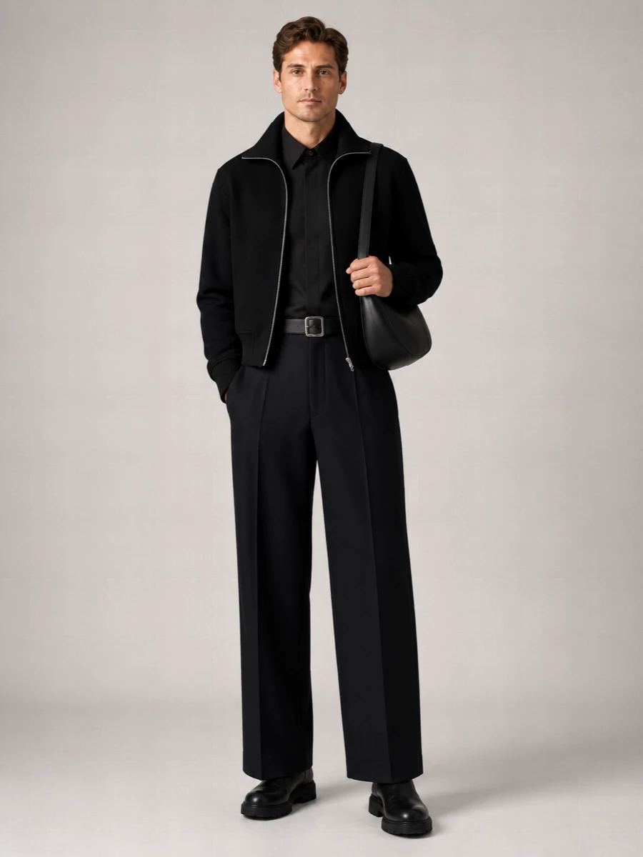 Jil Sander Wool Bomber Jacket