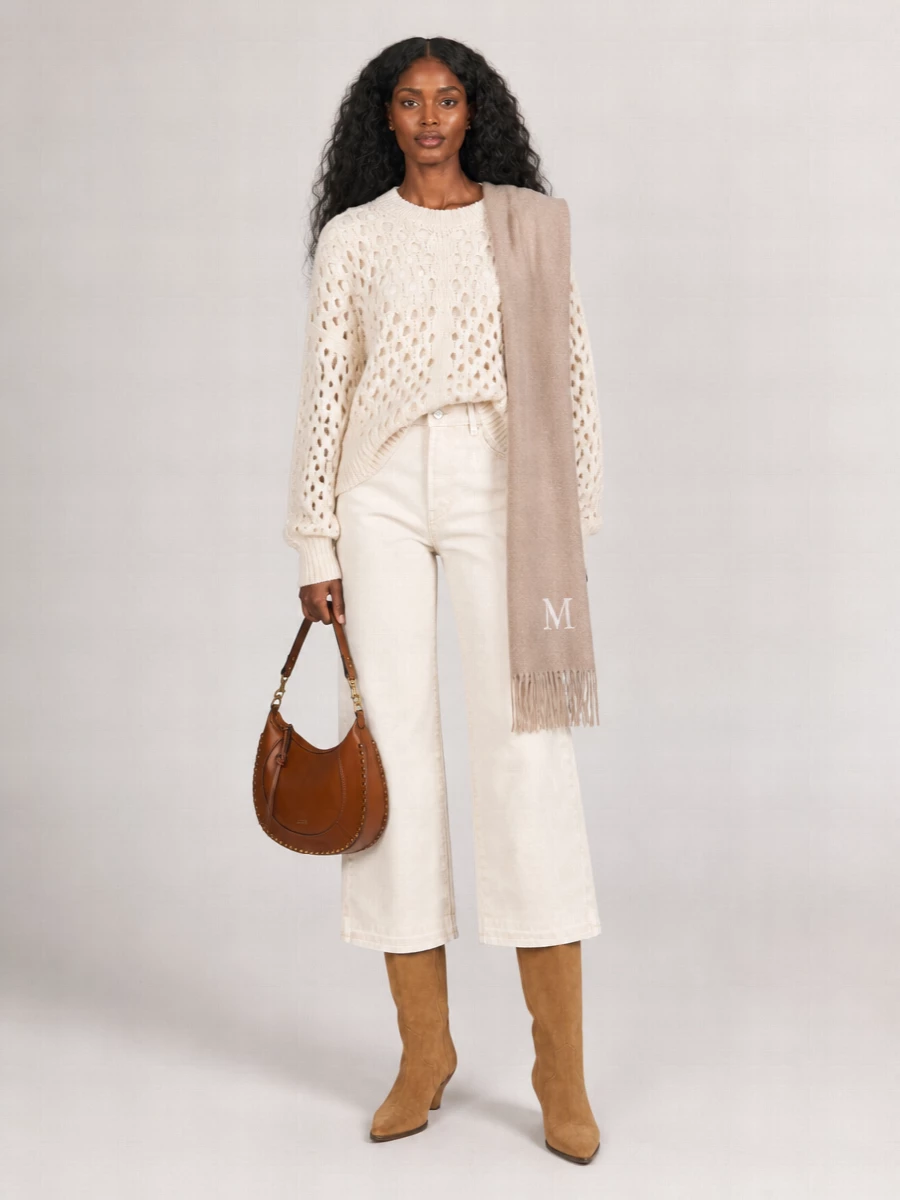 Isabel Marant Alpaca-Blend Crew-Neck Long-Sleeve Jumper