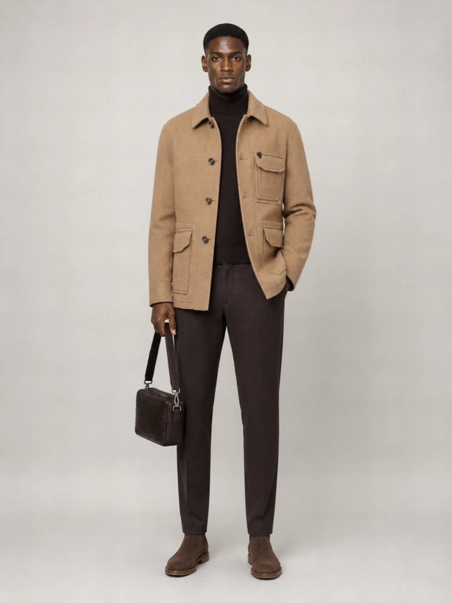 Brioni Cashmere Single-Breasted Coat