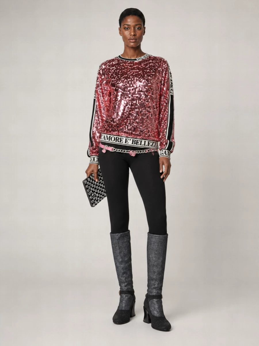 Dolce&Gabbana Leather Embellished Belt