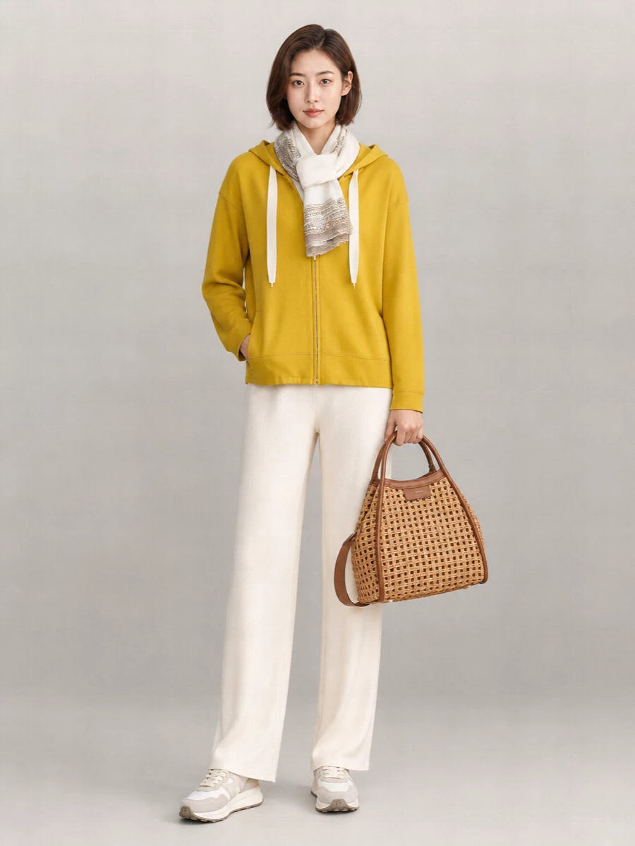 S Max Mara Cotton Zip-Up Hoodie
