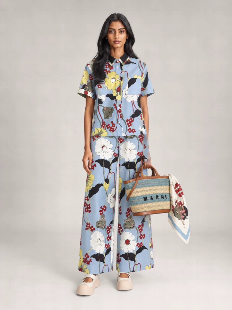 Marni Virgin Wool Wide-Leg Trousers
