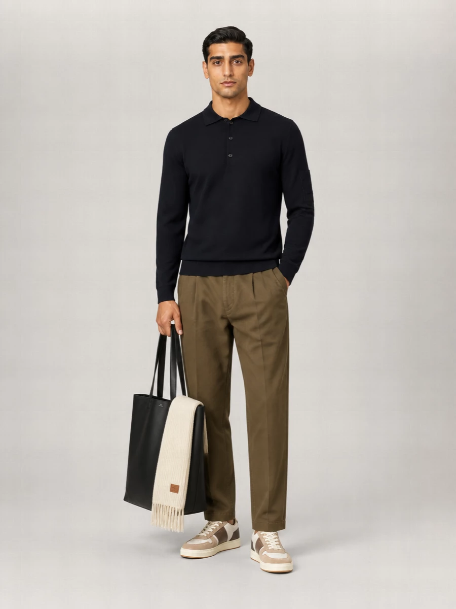 C.p. Company Wool Polo Jumper