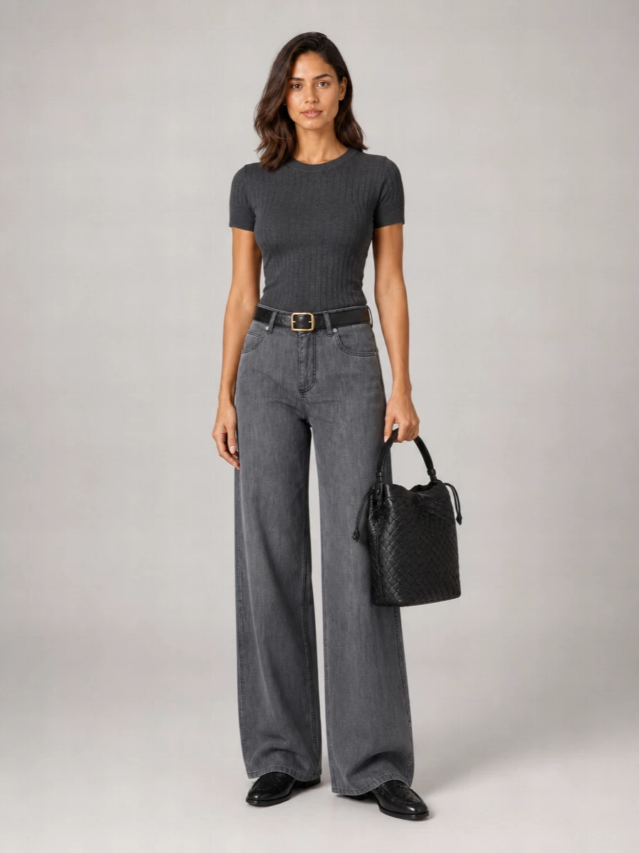 Bottega Veneta Leather Intrecciato Belt