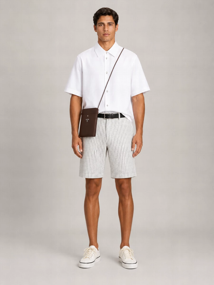 Jacquemus Striped Jacquard Bermuda Shorts
