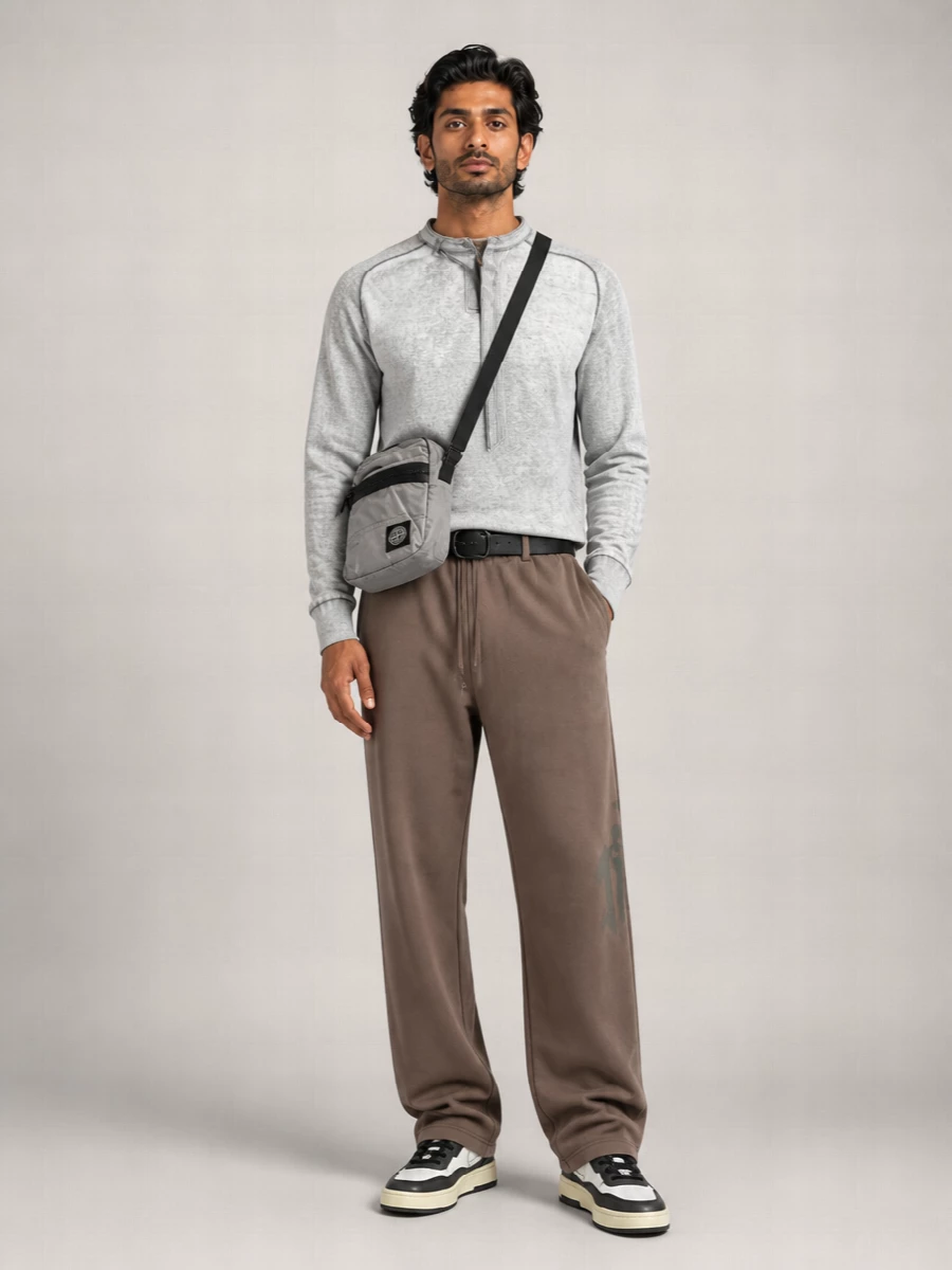 Diesel Cotton Hemp Loose Fit Trousers