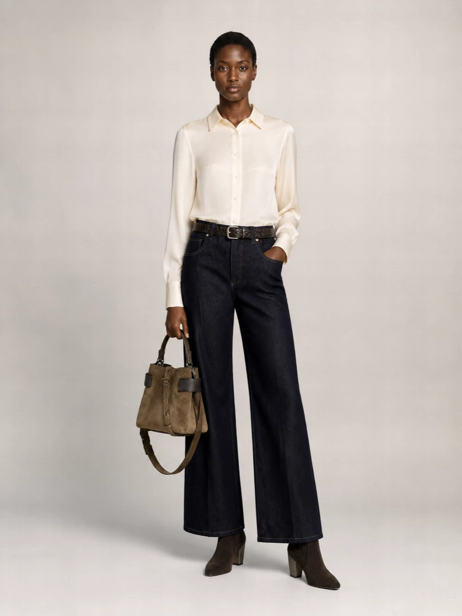 Brunello Cucinelli denim straight-leg jeans