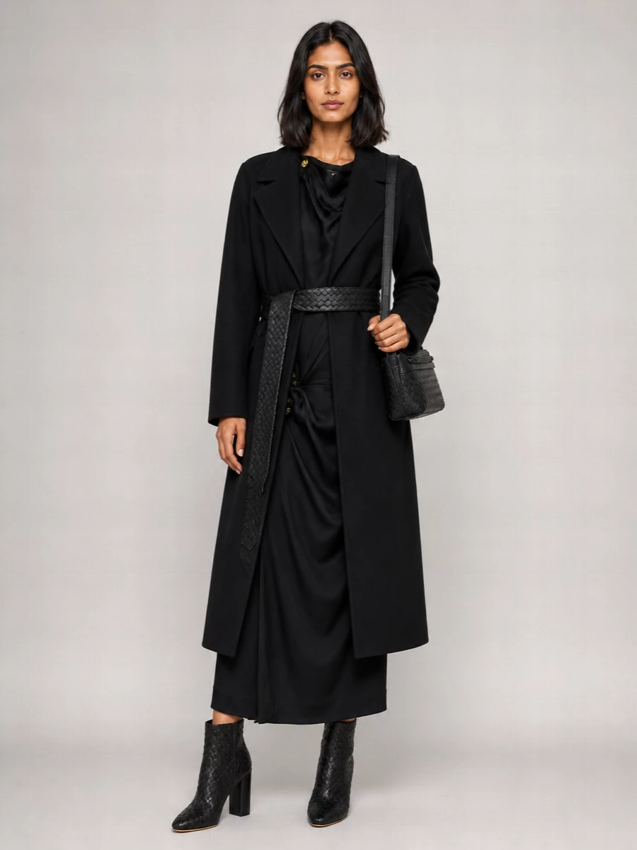 Bottega Veneta Cashmere Long Fitted Coat