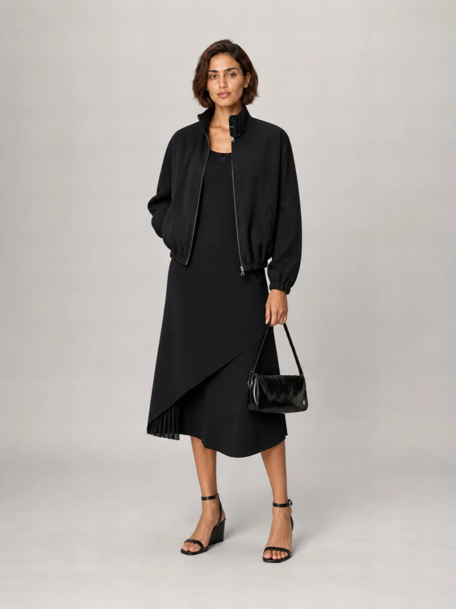 Courrèges Zipped Bomber Jacket