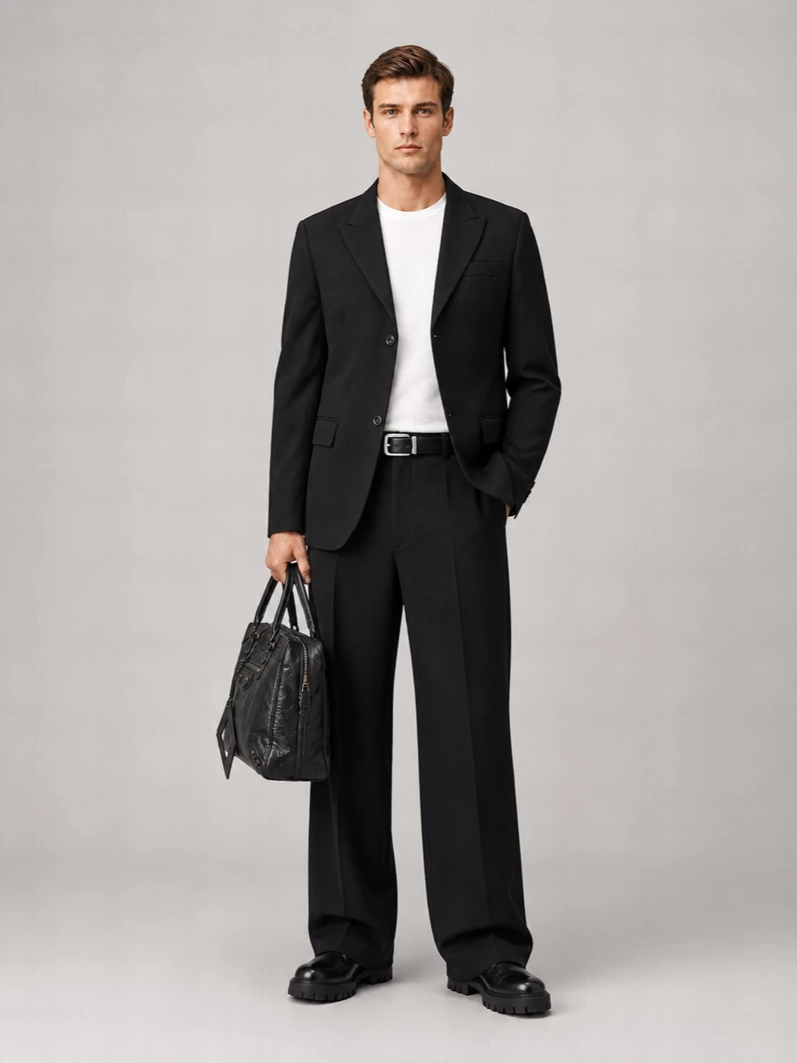 Balenciaga Wide-Leg Tailored Trousers