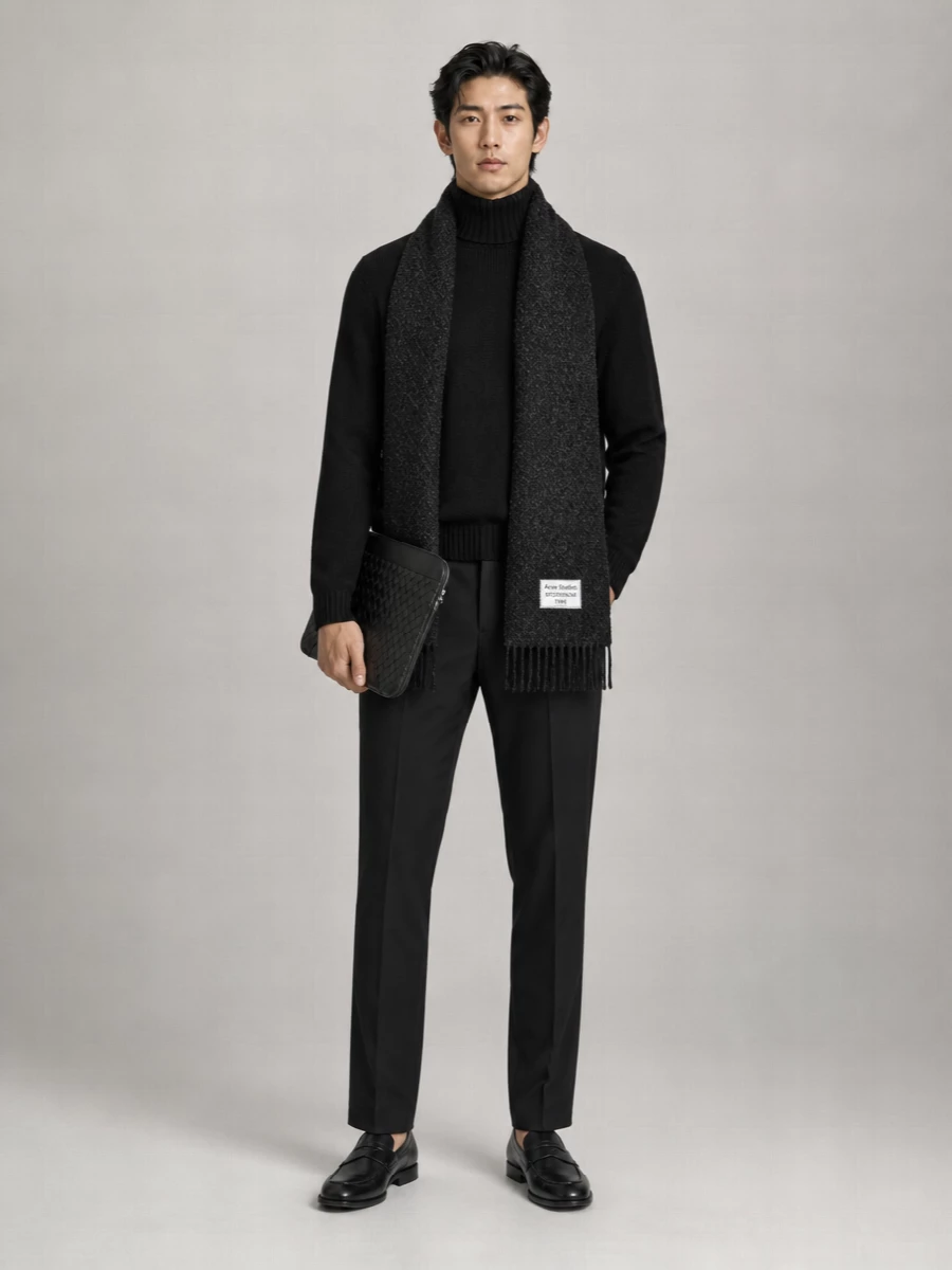 Zanone Virgin Wool Turtleneck Long-Sleeve Sweater
