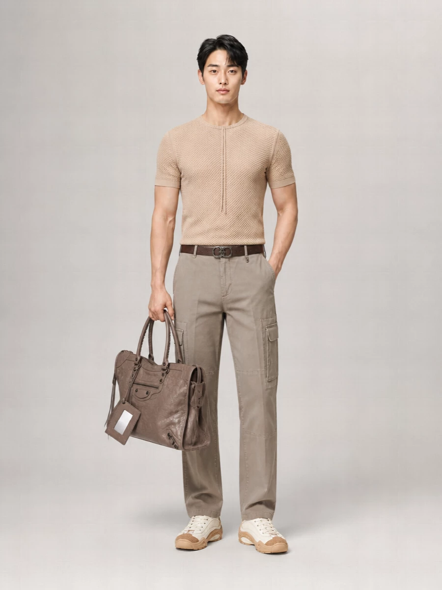 Fendi Cotton Gabardine Regular-Fit Trousers
