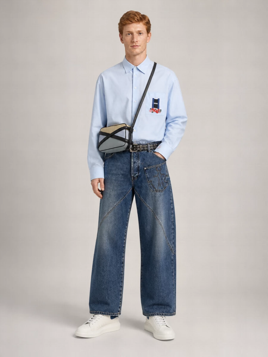 Lemaire Leather Studded Belt