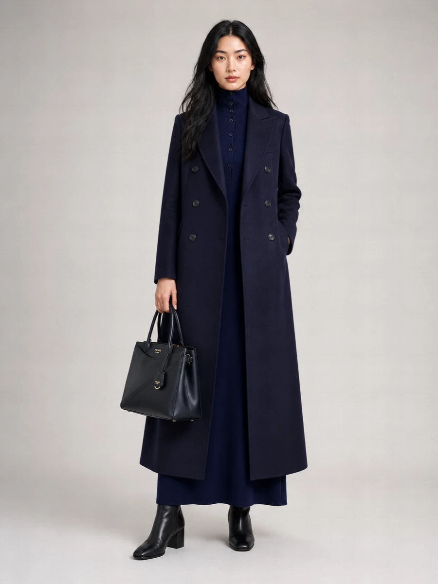 Dries Van Noten wool double-breasted coat
