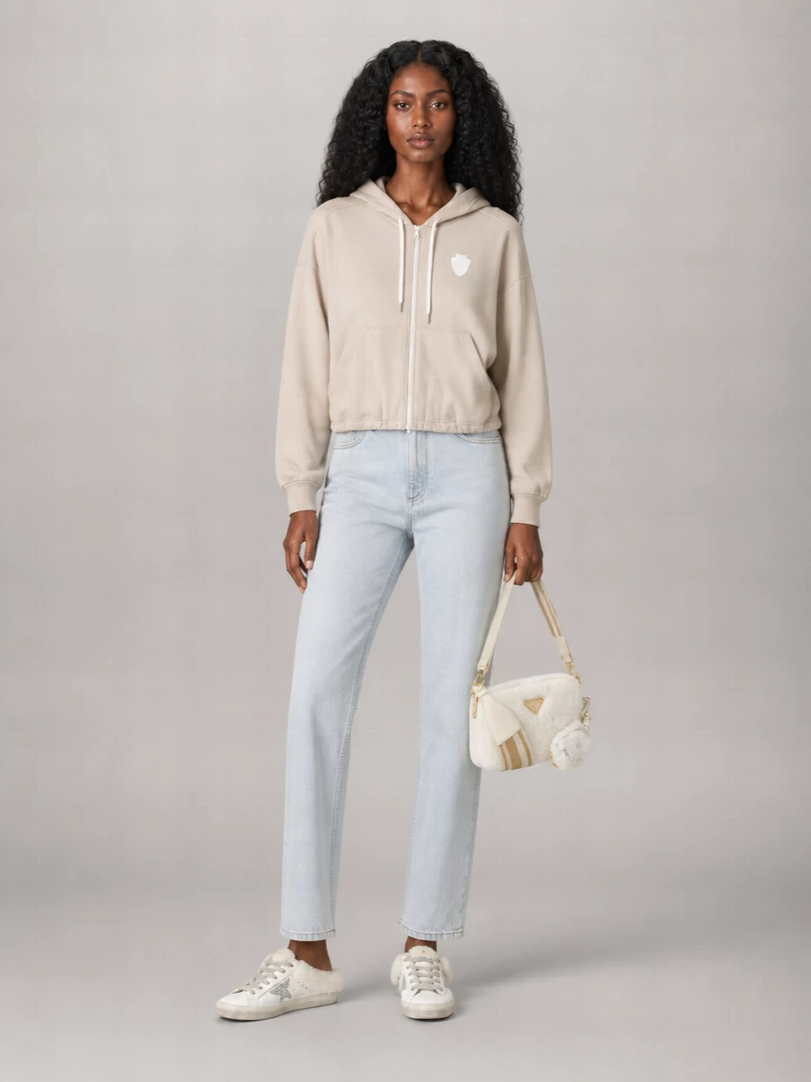 Prada Shearling Crossbody With Chain Strap