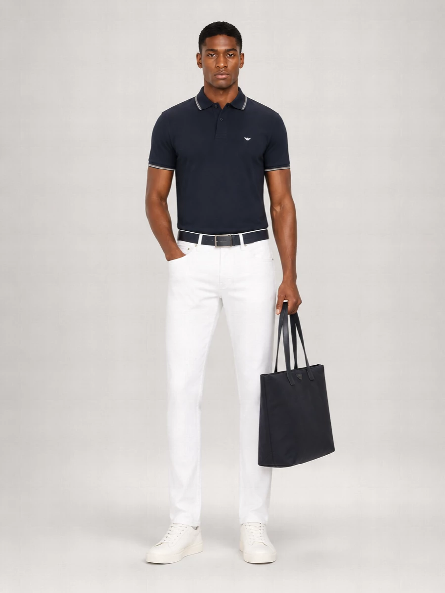 Emporio Armani Cotton Short-Sleeve Polo Shirt