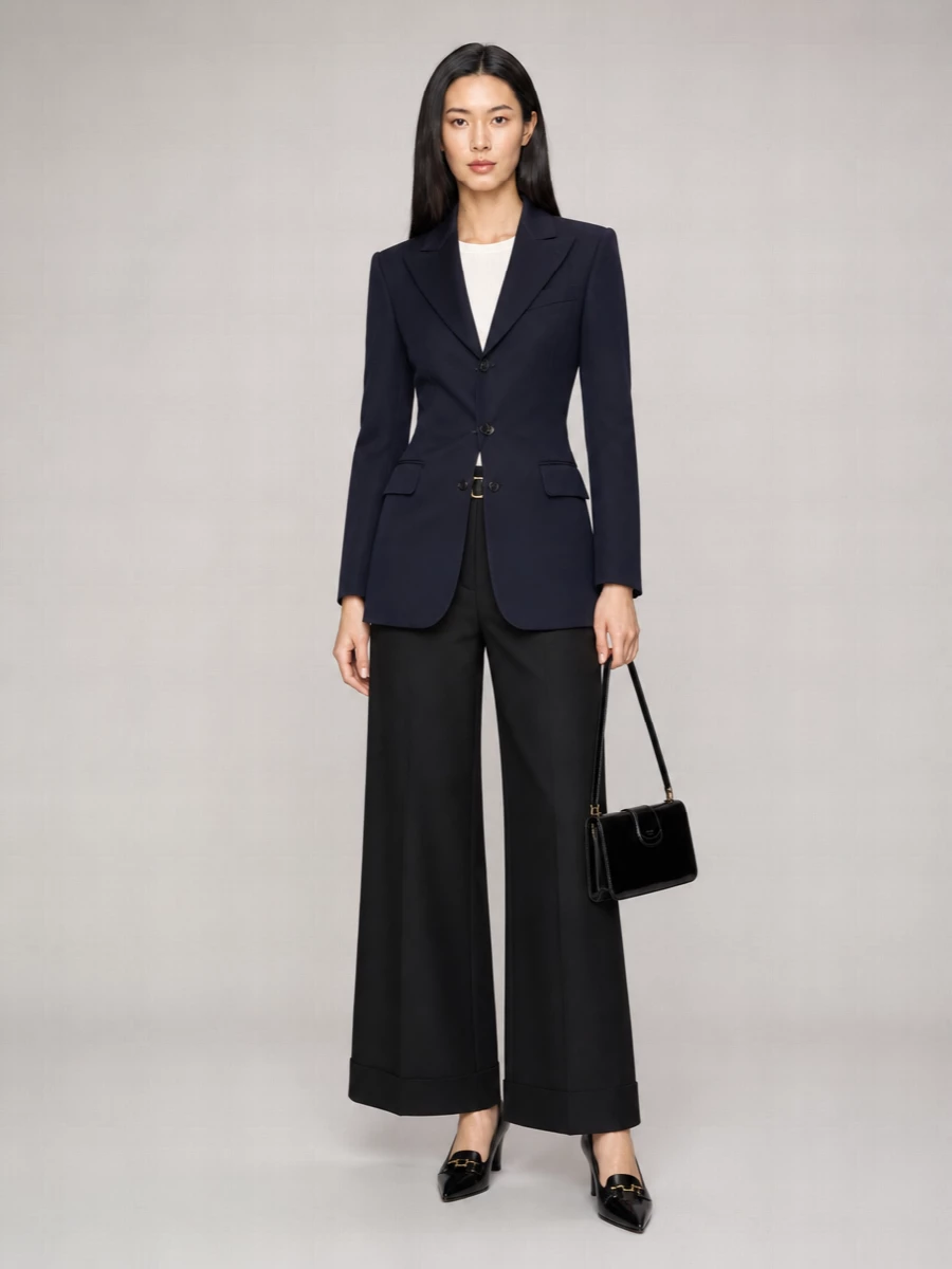 Celine Silk Wide-Leg Trousers