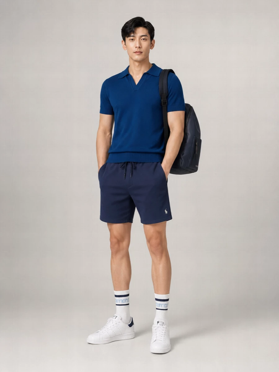 K-Way Cotton Piqué Short-Sleeve Polo Shirt