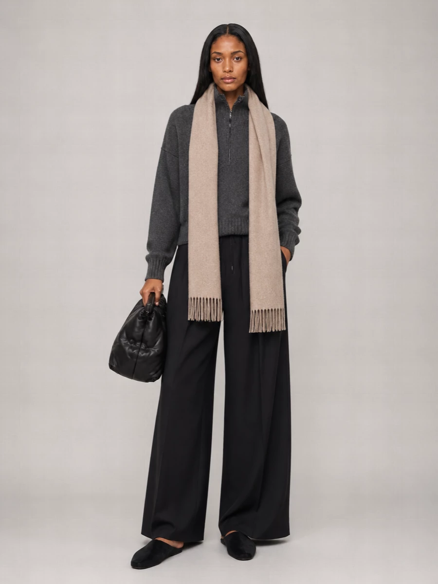 Max Mara stretch wool palazzo trousers