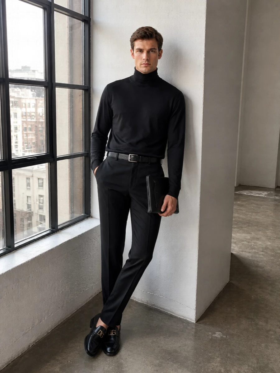 Dolce gabbana black evening high neck outfit