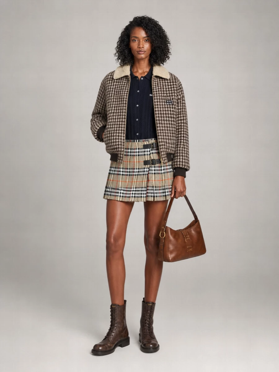 Miu Miu Checked Wool Jacket