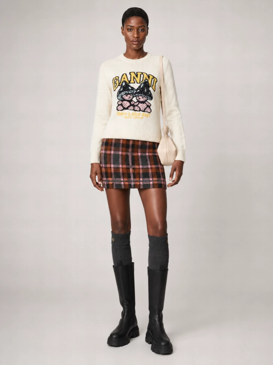 Ganni wool sweatshirt