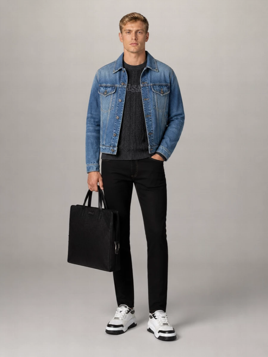 Versace Stonewashed Denim Jacket