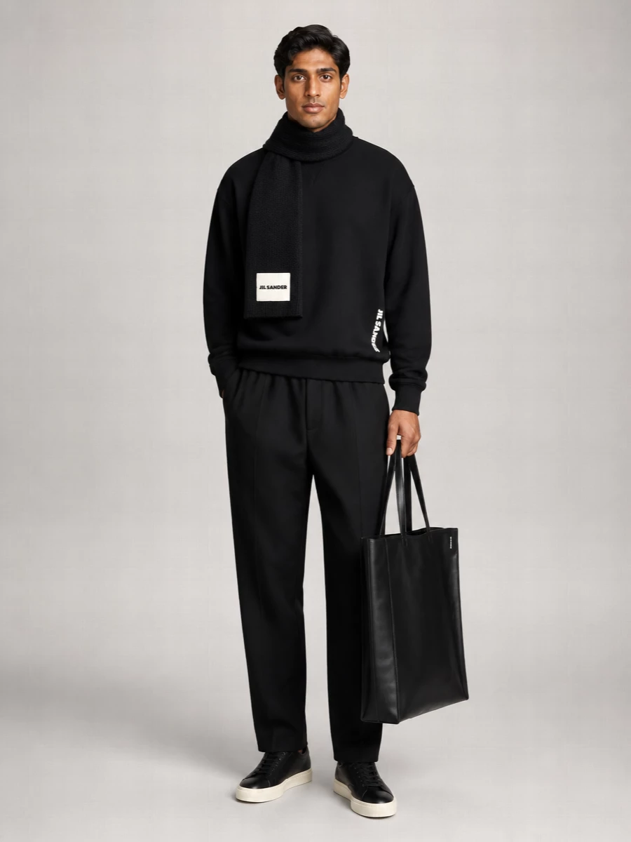 Jil Sander Cotton Printed Sweatshirt
