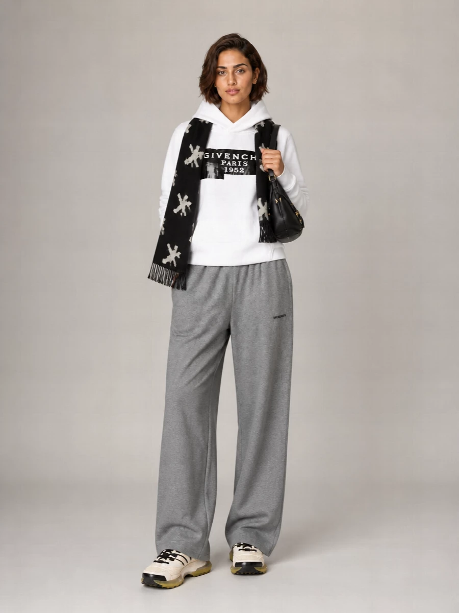 Givenchy Logo Print Cotton Hoodie