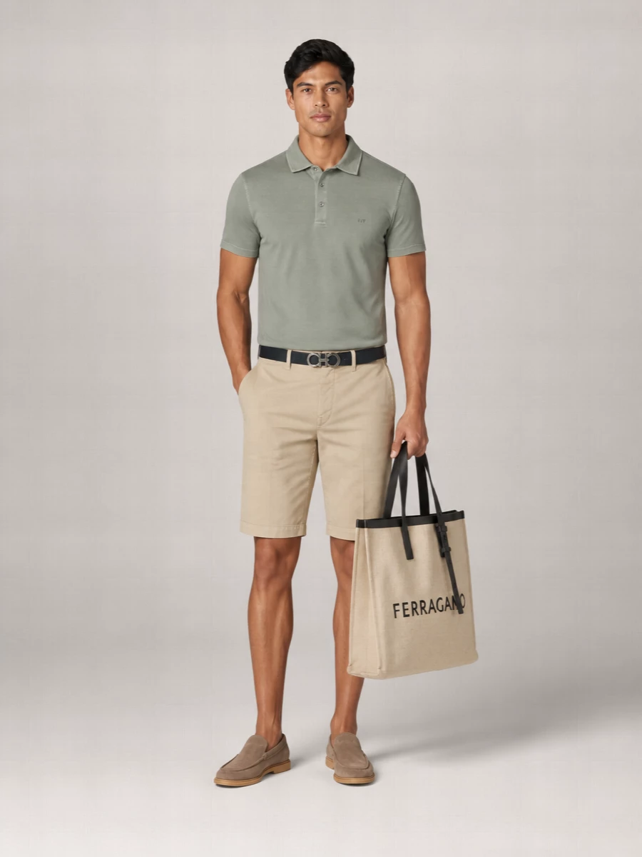 Fay Short-Sleeve Polo Shirt
