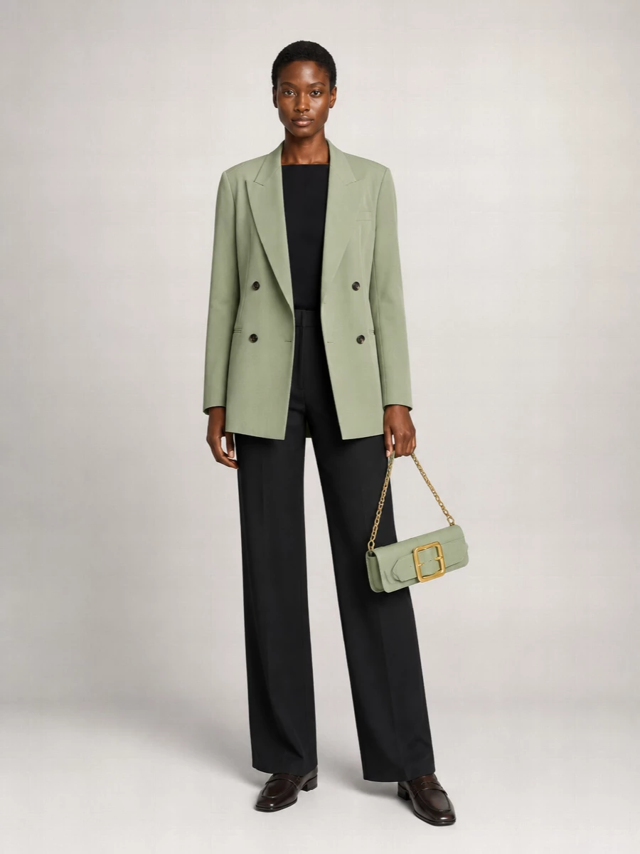 Dries Van Noten Cotton Double-Breasted Blazer