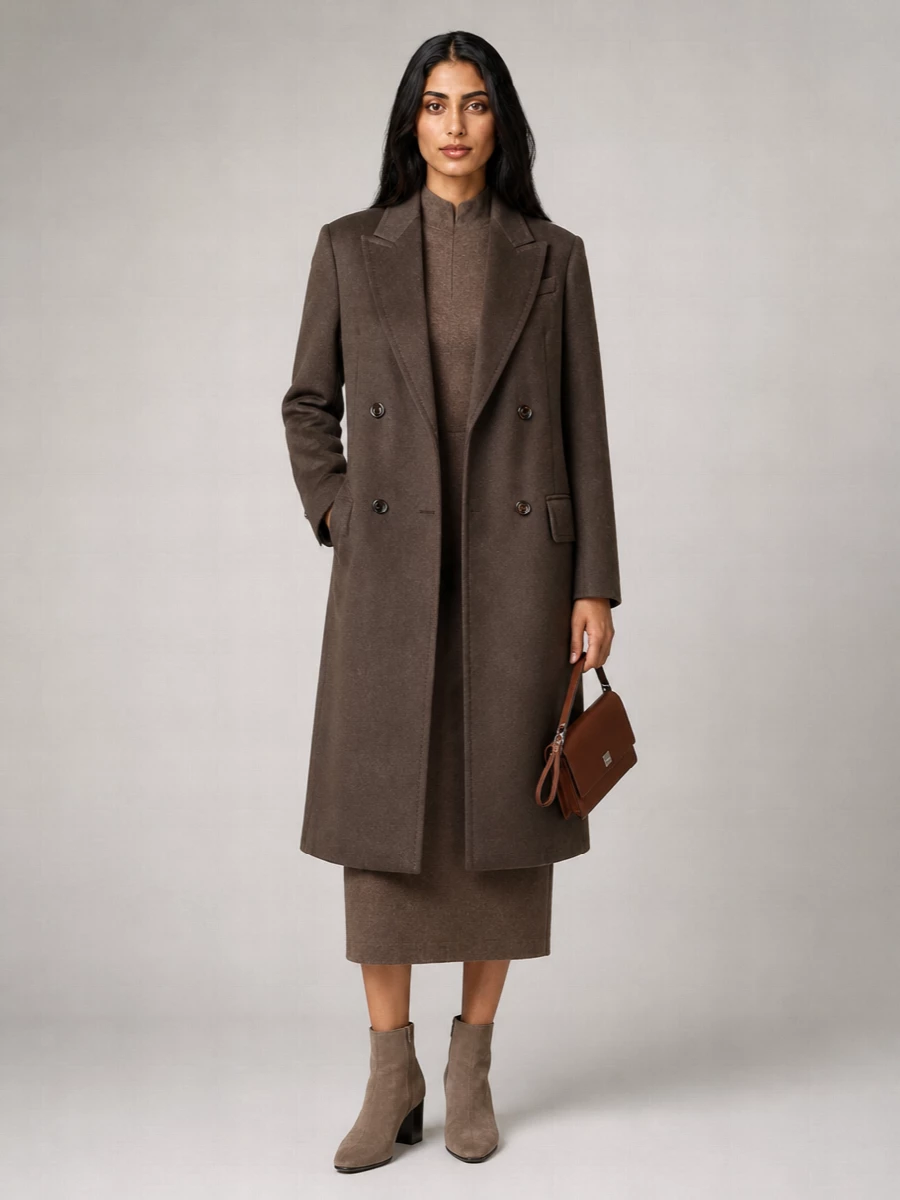 Max Mara Camel Hair Double-Breasted Coat