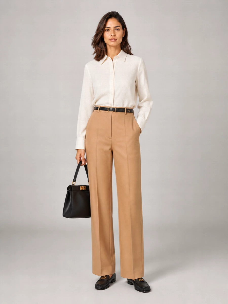 Fendi Leather Baguette Loafers