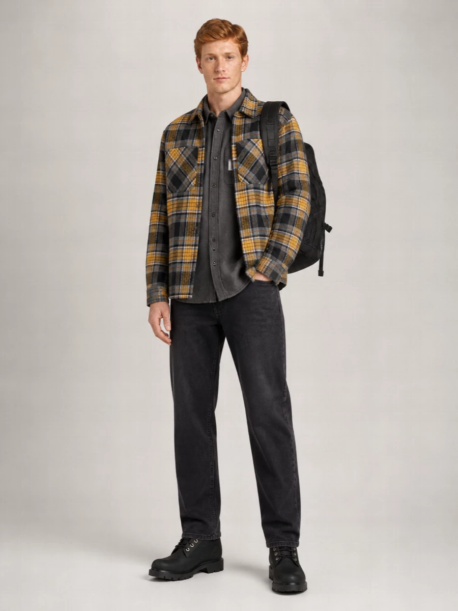 Carhartt Wip Checked Wool-Blend Shirt Jacket