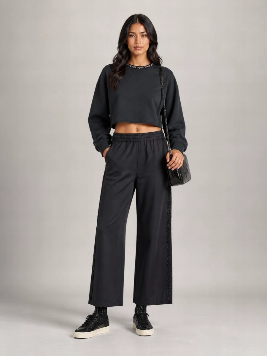 Golden Goose Virgin Wool Wide-Leg Trousers