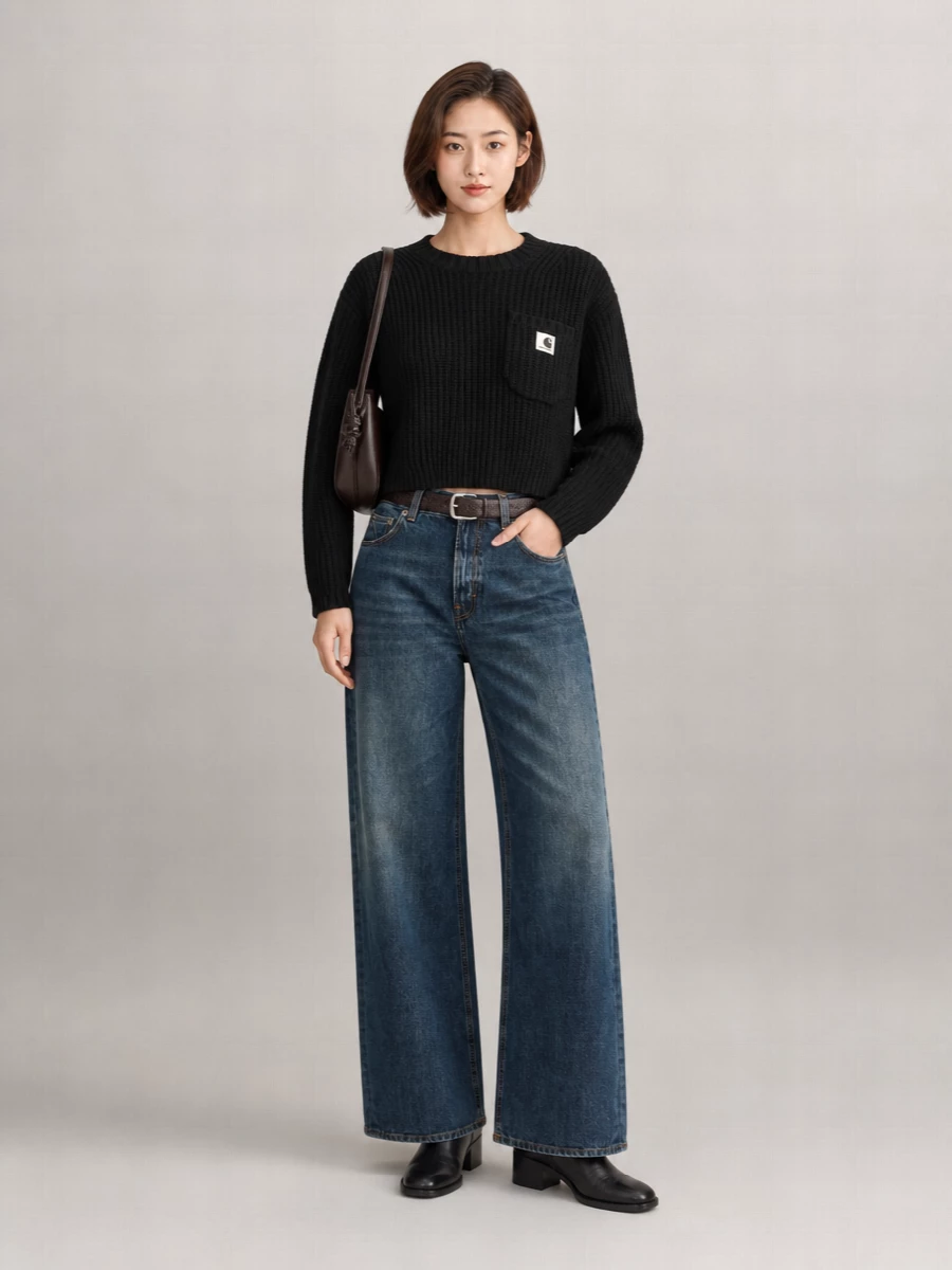 Haikure Denim Wide-Leg Jeans