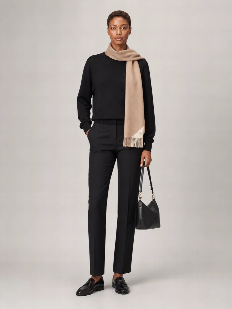 Loewe Crew Neck Long Sleeve Ribbed Knitwear