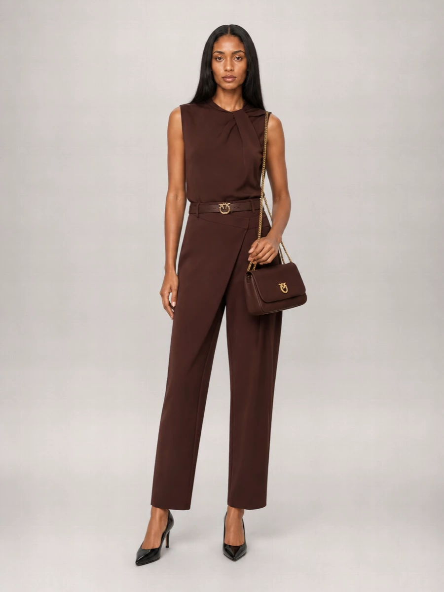 Pinko Straight-Leg High-Rise Trousers