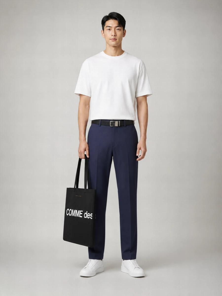 Comme Des Garçons Cotton Oversized Logo-Print T-Shirt