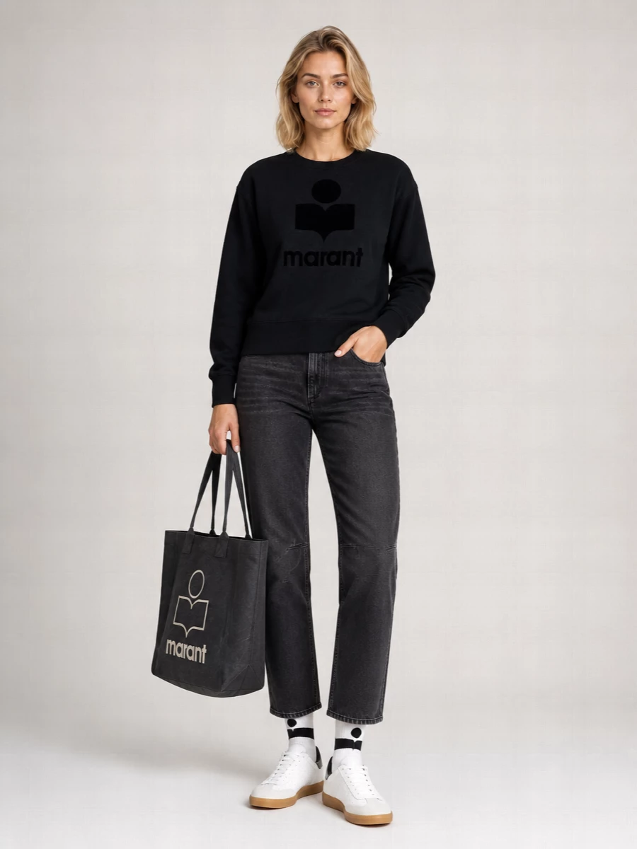 Isabel Marant Etoile Linen Relaxed-Fit Long-Sleeve T-Shirt