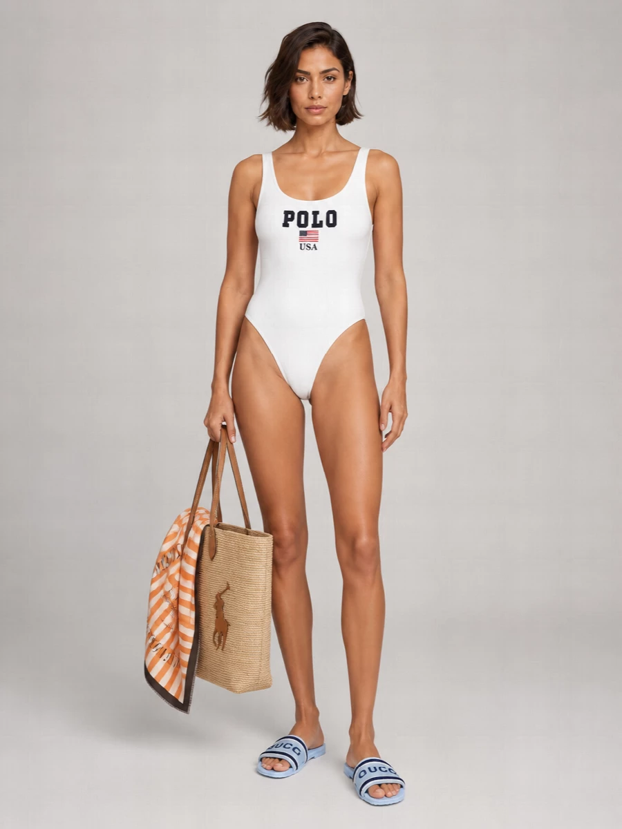 Polo Ralph Lauren Printed One-Piece Swimsuit