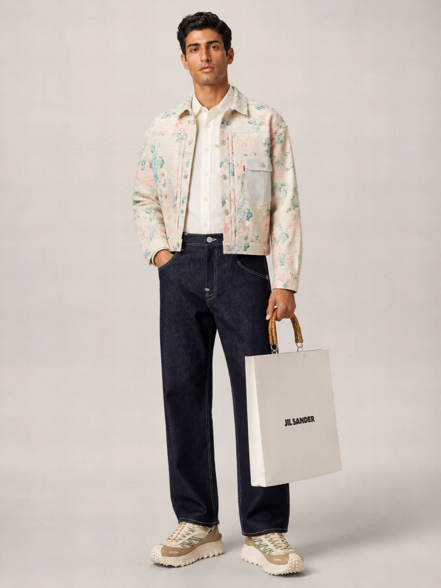 Junya Watanabe Embroidered Single Breasted Coat