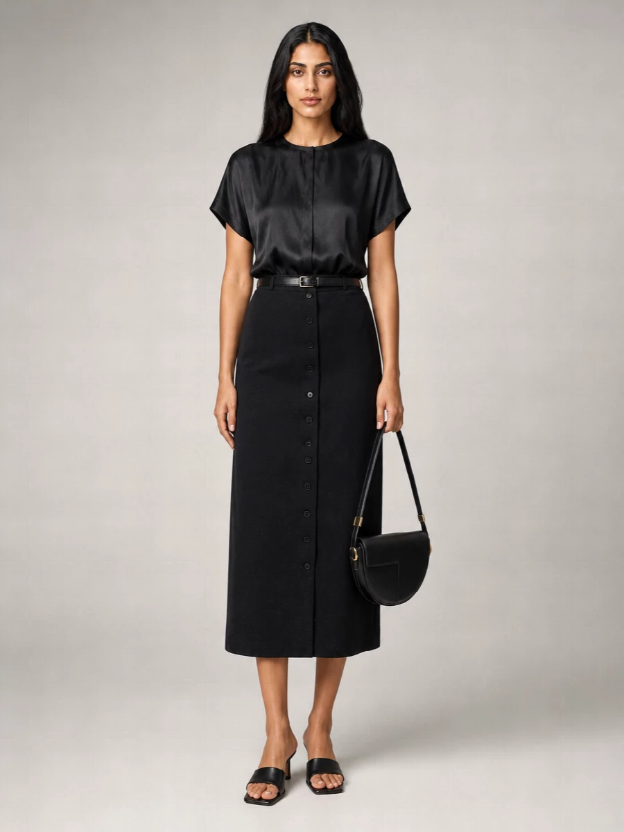 Loulou Studio Straight Skirt