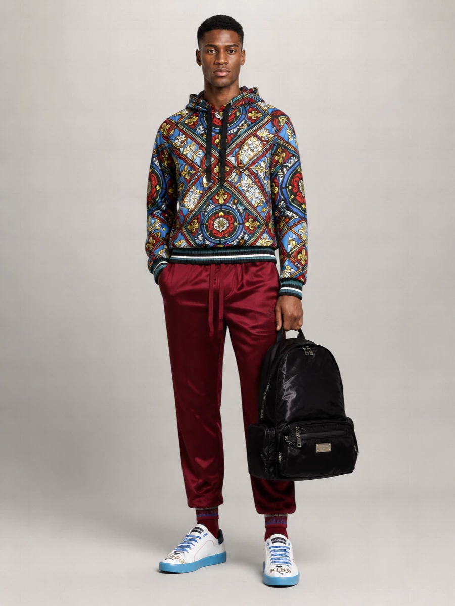 Dolce&Gabbana Leather Printed Sneakers