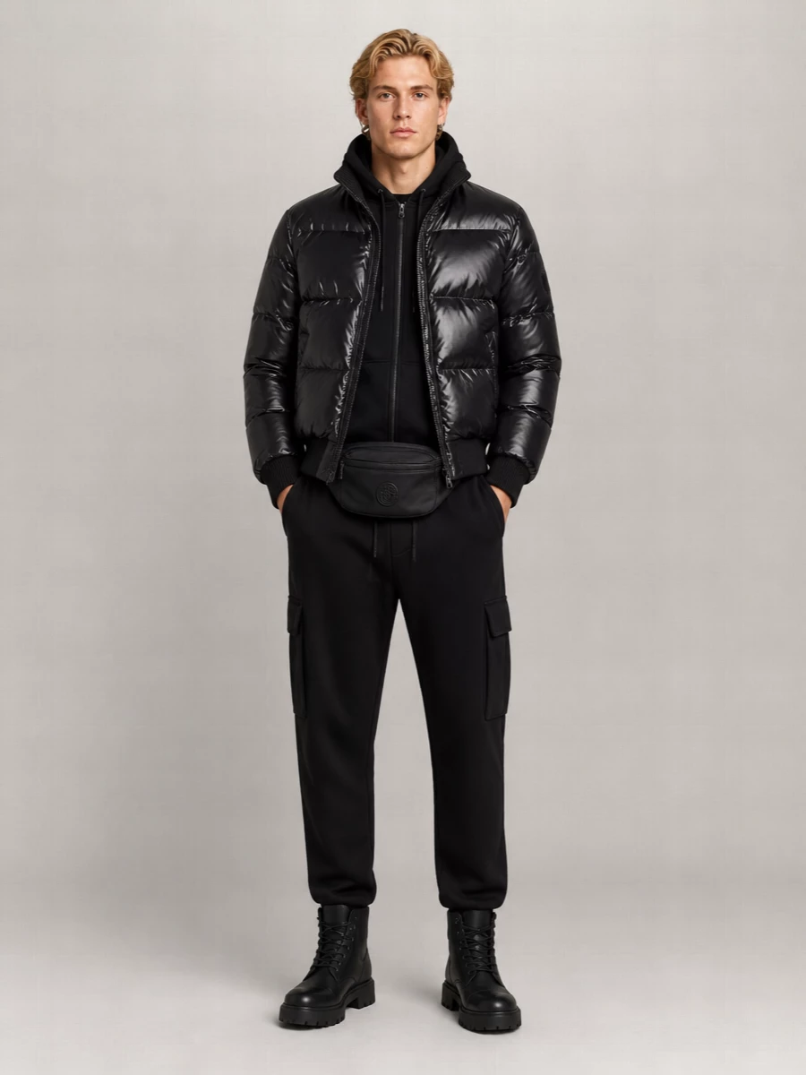 Moose Knuckles down bomber jacket