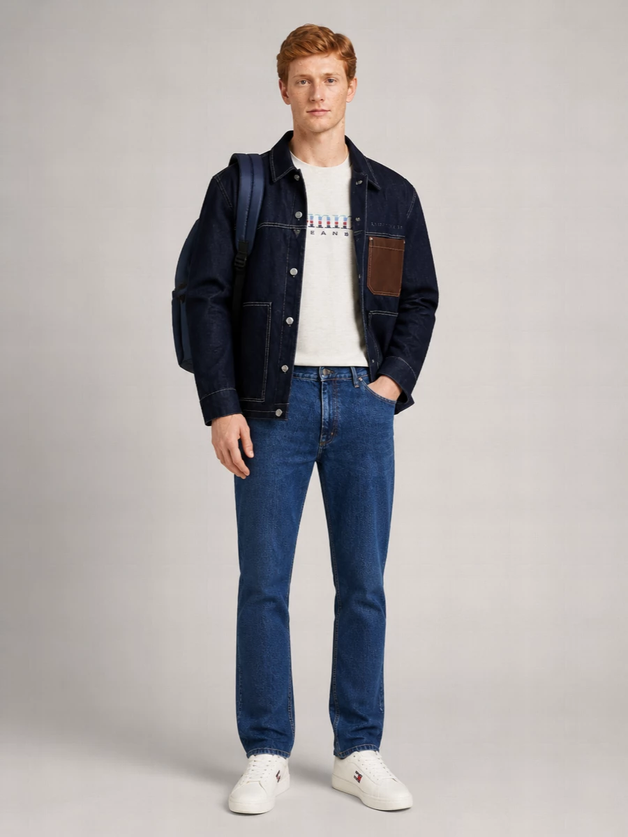 Tommy Hilfiger Leather Low-Top Sneakers