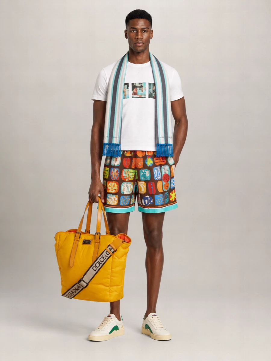 Dsquared2 Silk Ribbed-Waist Deck Shorts