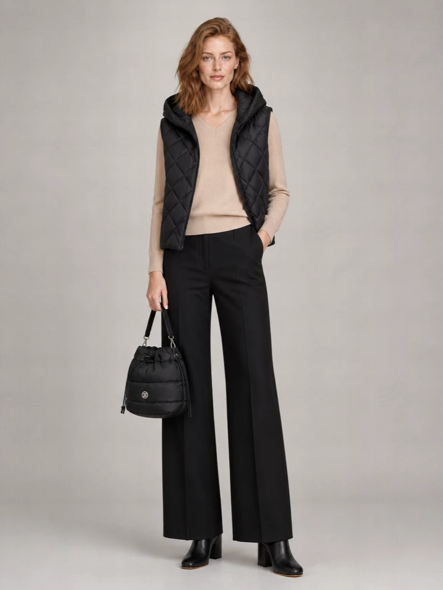 Weekend Max Mara Quilted Hooded Puffer Vest